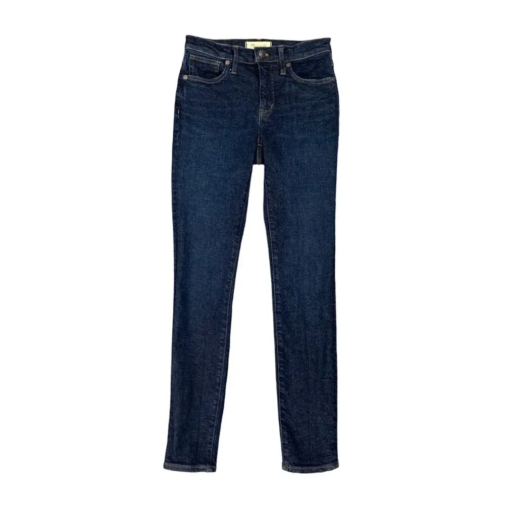 Madewell Jeans Womens 25 Orland Wash Denim Stretch Tencel Blend Mid Rise Skinny